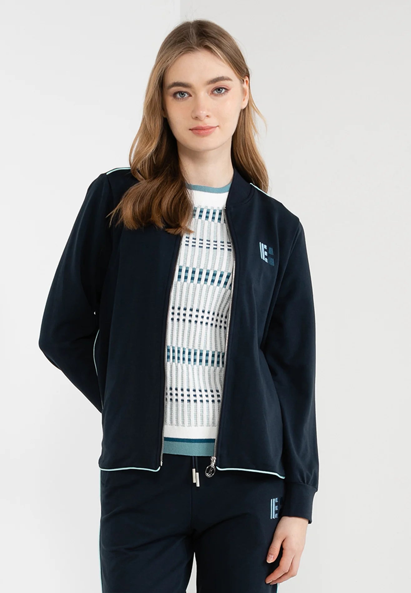 ELLE Active Logo Zip Through Jacket