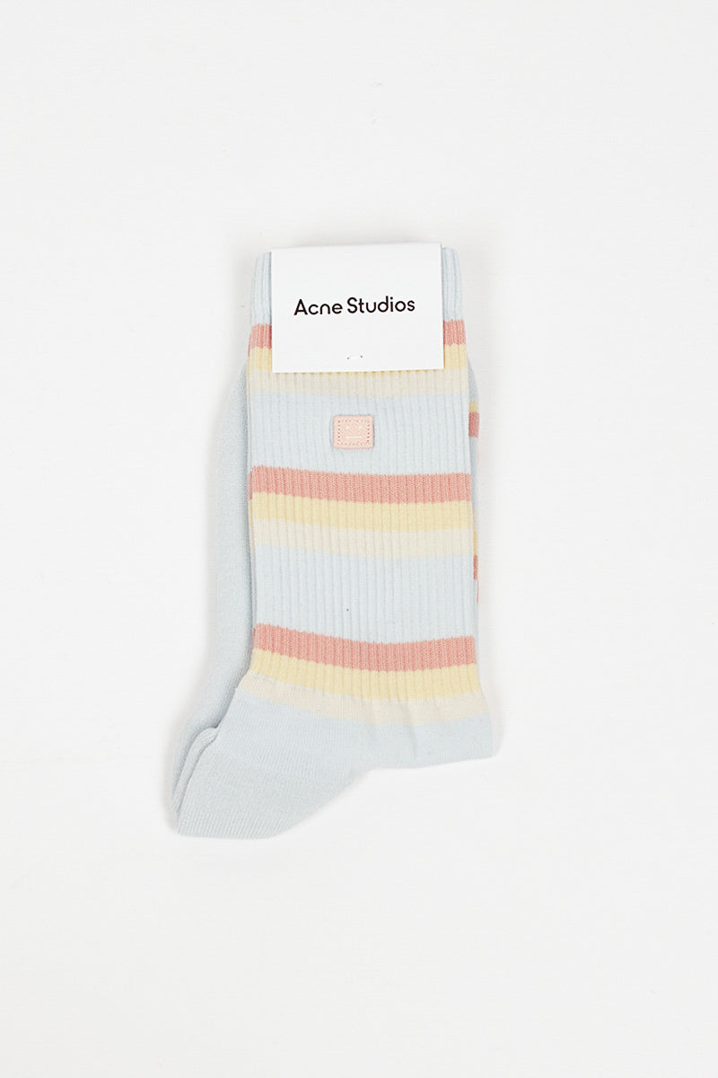 Face Socks Blue/Multi