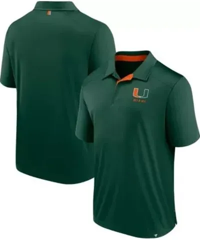 Fanatics Miami (FL) Hurricanes NCAA Fanatics Miami Hurricanes Fundamental Defender Polo