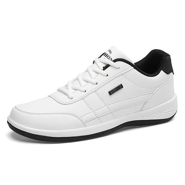 Fashion Men's Casual Synthetic Leather Breathable Lace-up Sneaker Shoes