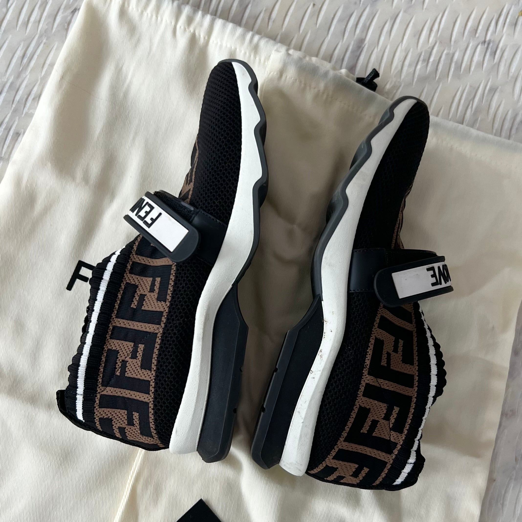 Fendi Love Fabric Sneakers