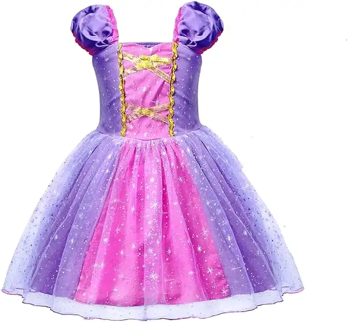 Girls Rapunzel Costume Princess Dress S3907268