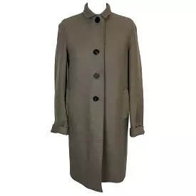 Harris Wharf Brand New Fawn Wool Coat S