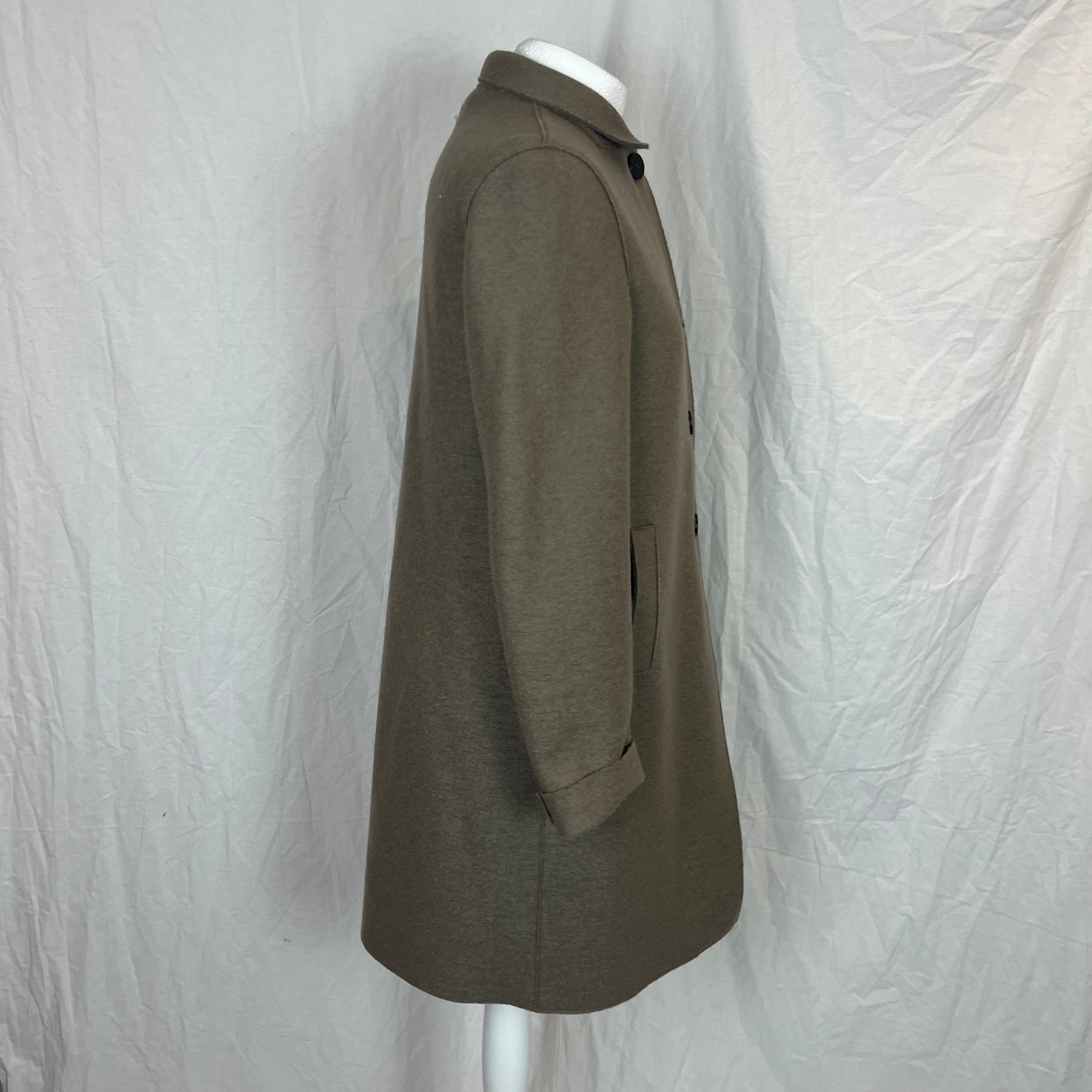 Harris Wharf Brand New Fawn Wool Coat S