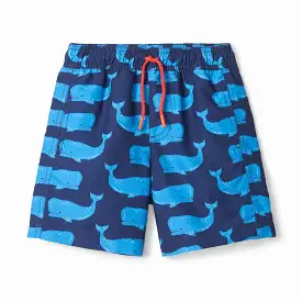 Hatley Block Whales Swim Trunks