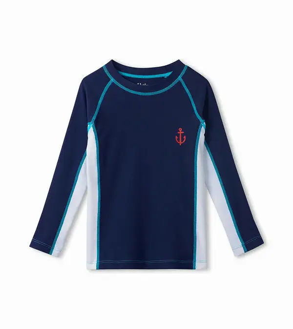 Hatley Nautical Colourblock Long Sleeve Rashguard