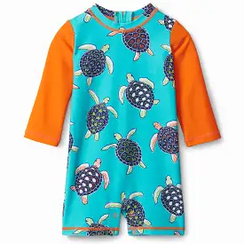 Hatley Tropical Turtles Baby One-Piece Rashguard