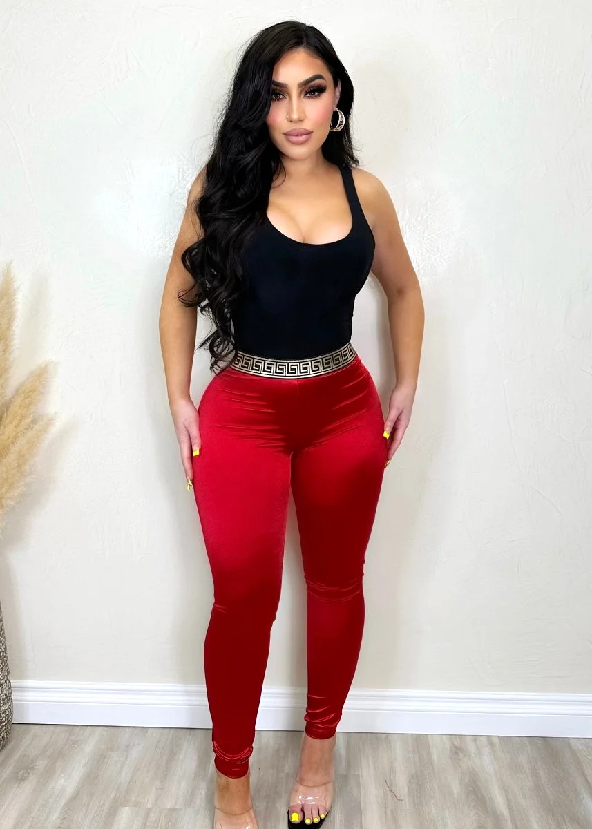 Ivy Pants  Red