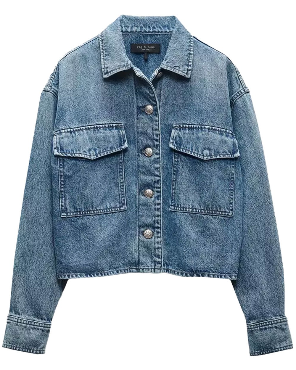 Jaiden Denim Shirt Jacket in Elle