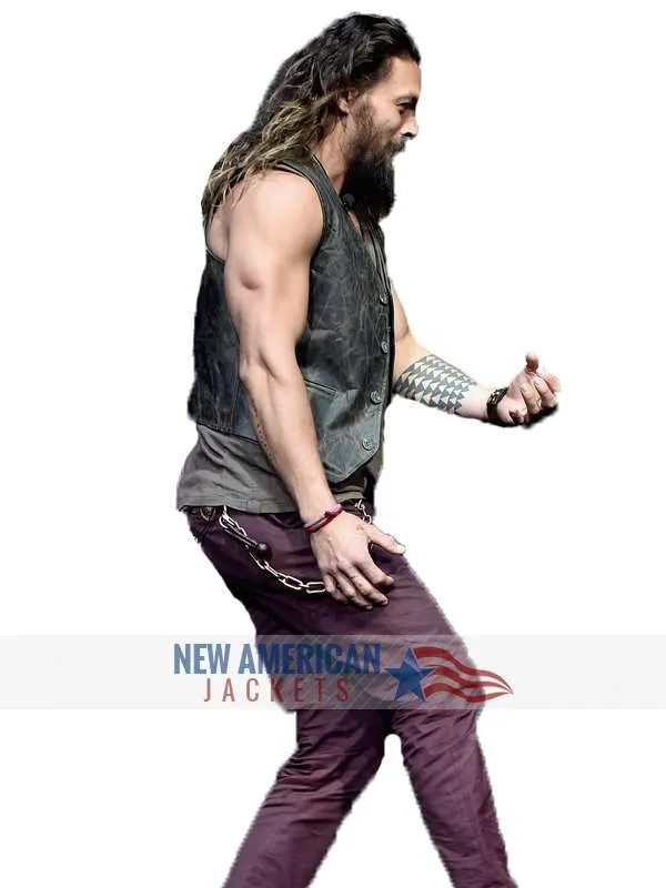 Jason Momoa Justice League Vest - New American Jackets