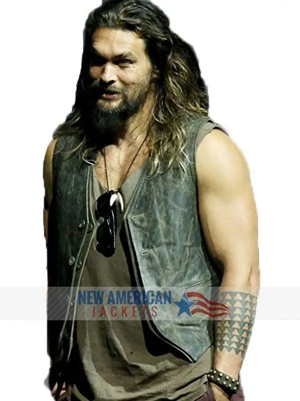 Jason Momoa Justice League Vest - New American Jackets