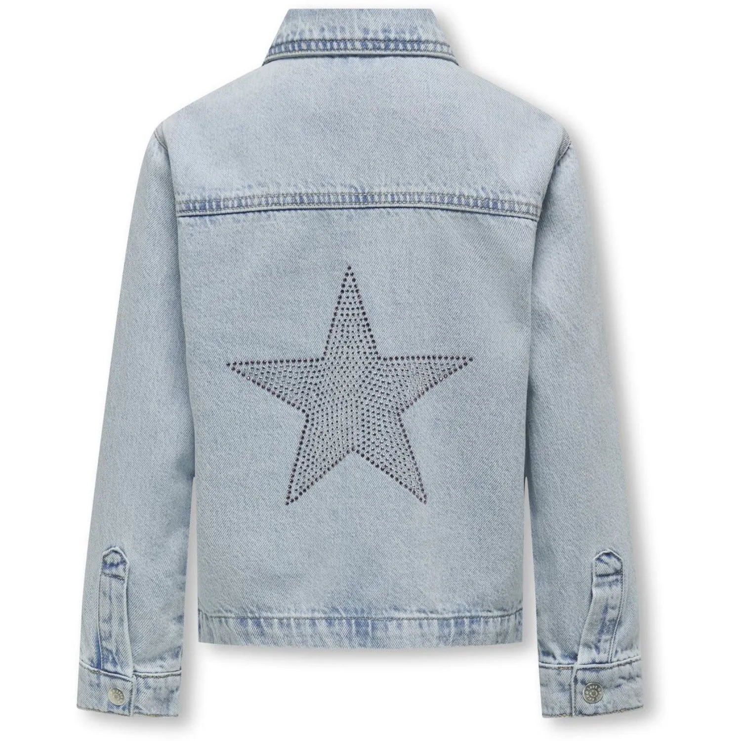 kids ONLY Light Blue Denim Carly Oversize Star Denim Overshirt