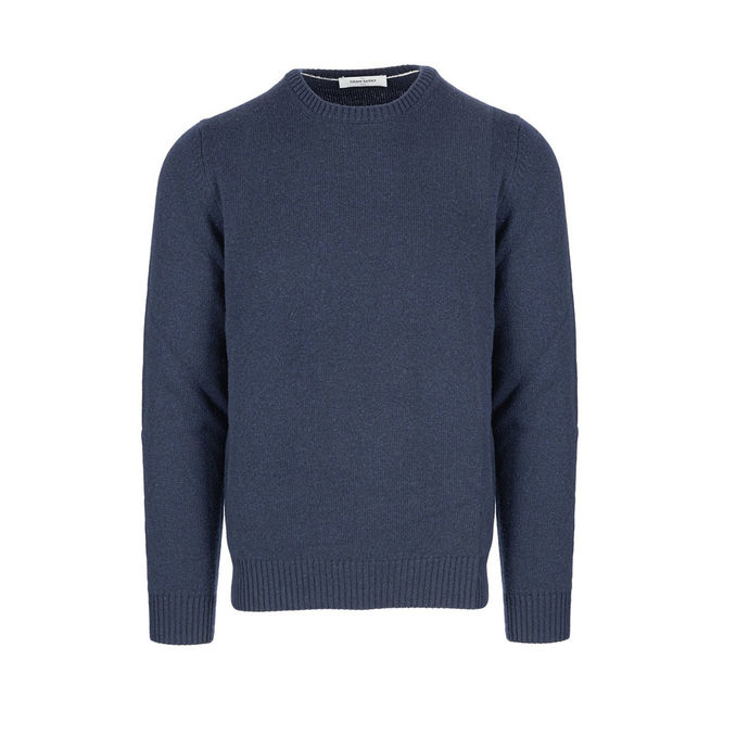 KNIT PARICOLLO Man Blue Navy