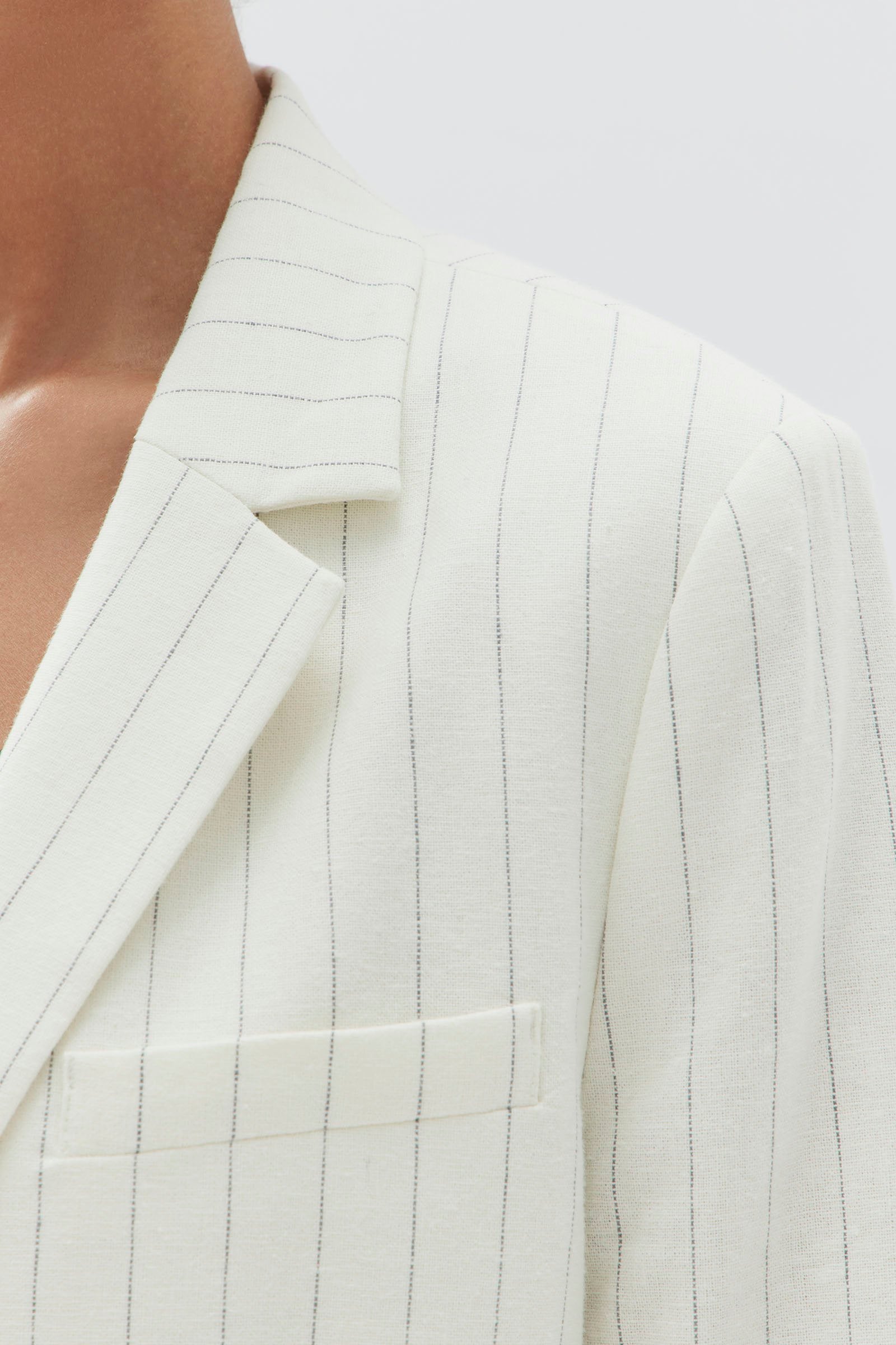 Leila Stripe Linen Jacket