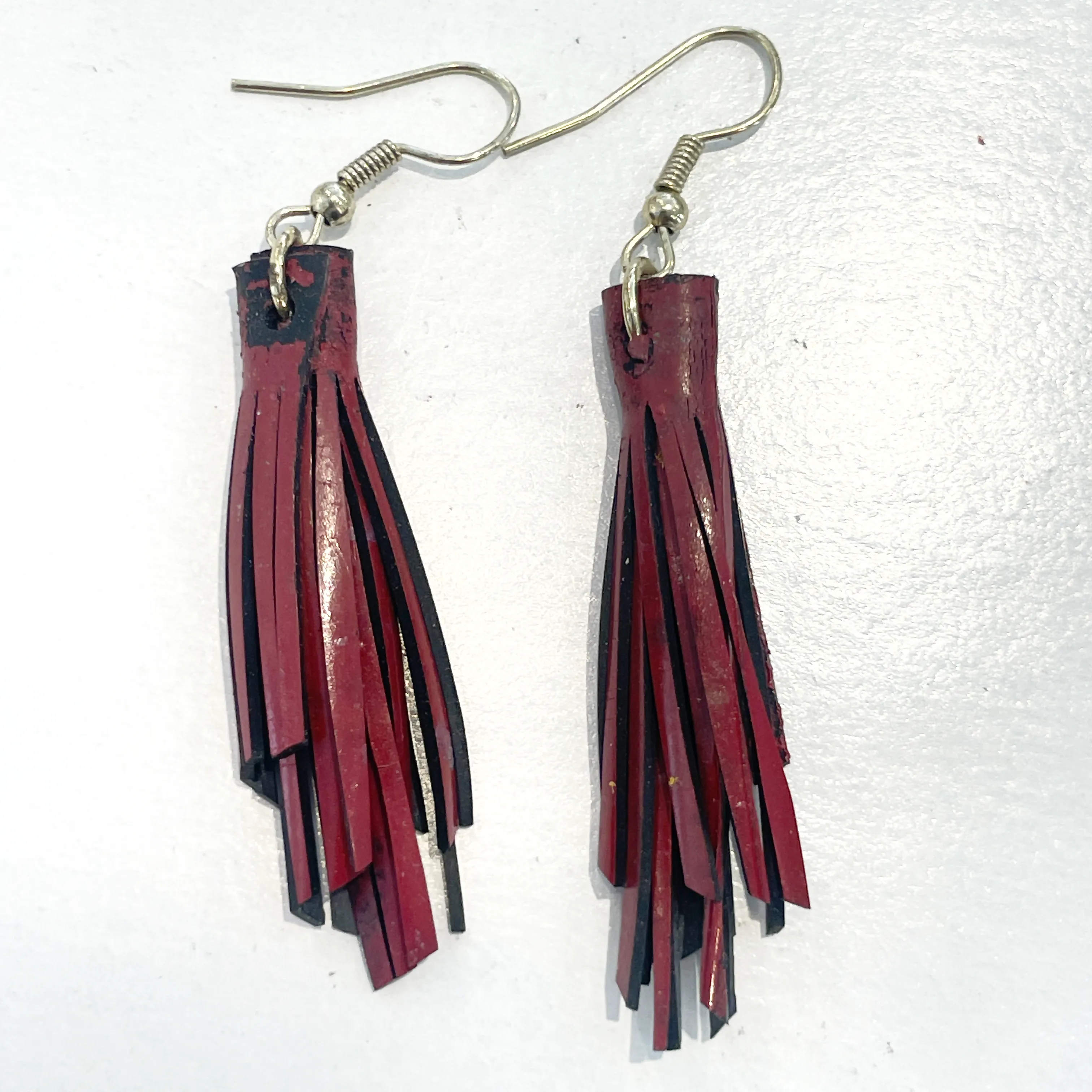 Lorna M Designs- Tassel Bike Tube Earrings