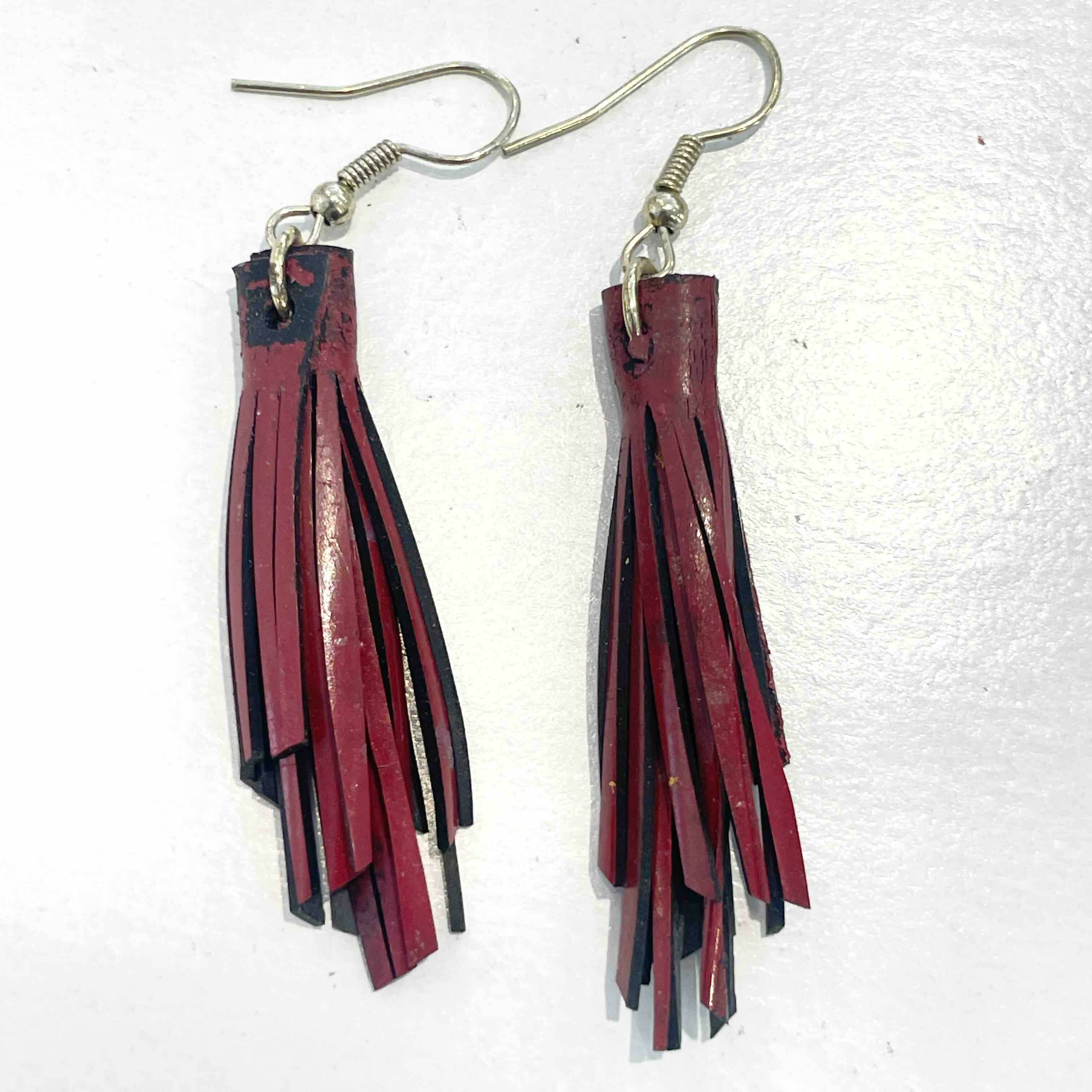 Lorna M Designs- Tassel Bike Tube Earrings