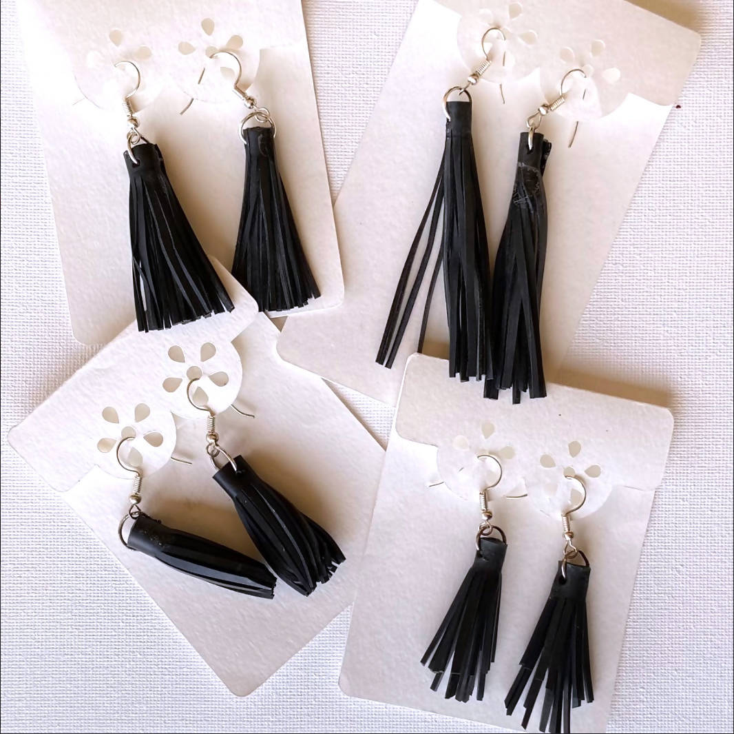 Lorna M Designs- Tassel Bike Tube Earrings