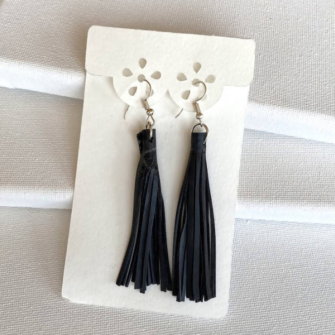 Lorna M Designs- Tassel Bike Tube Earrings