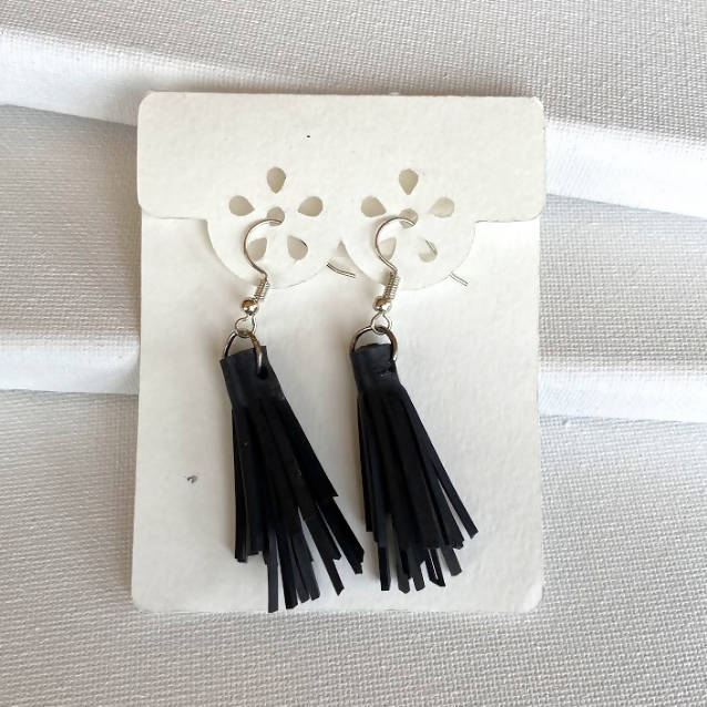 Lorna M Designs- Tassel Bike Tube Earrings