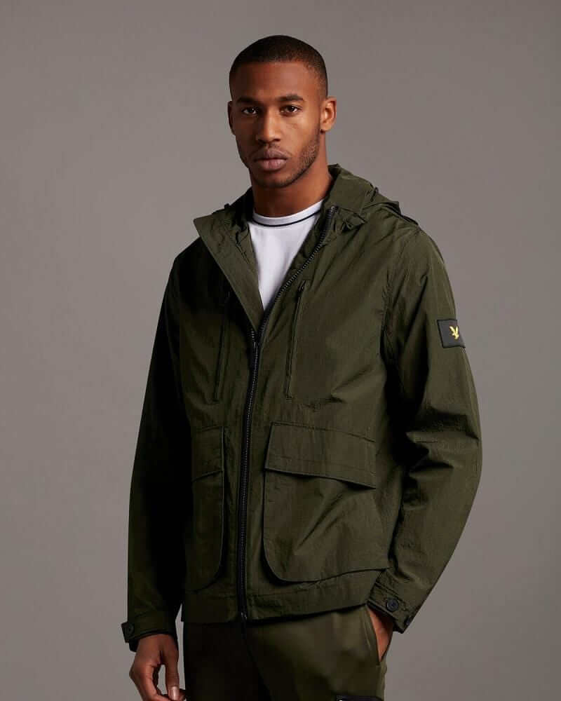 Lyle and Scott CASUALS Hooded Jacket Trek Green