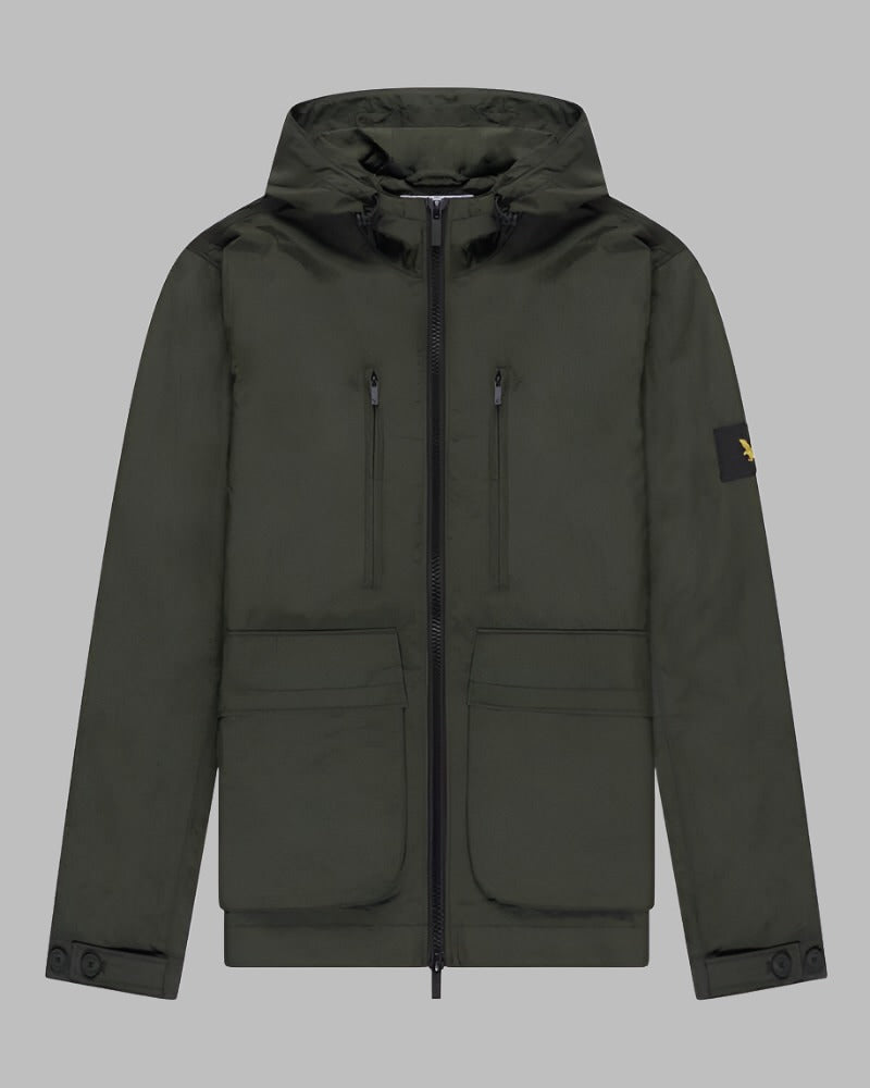 Lyle and Scott CASUALS Hooded Jacket Trek Green