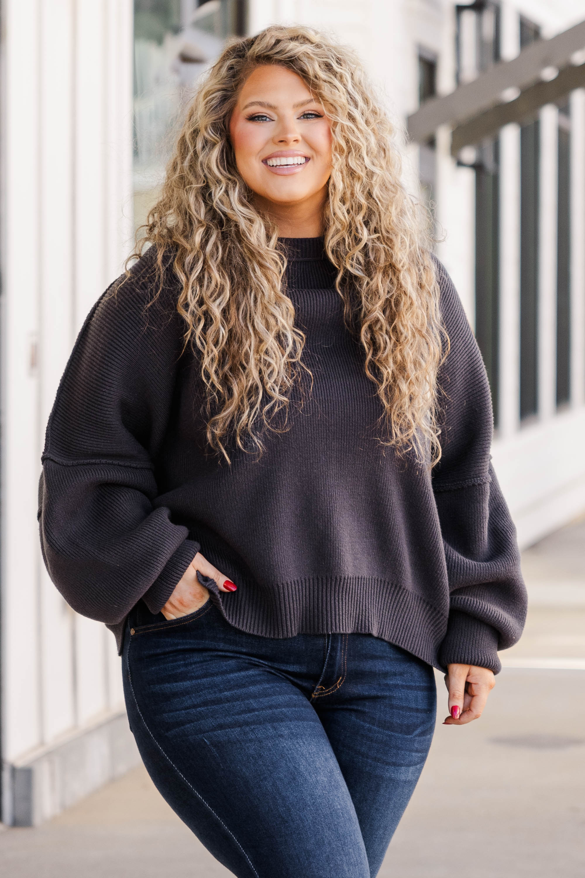 Magically Perfect Sweater, Charcoal