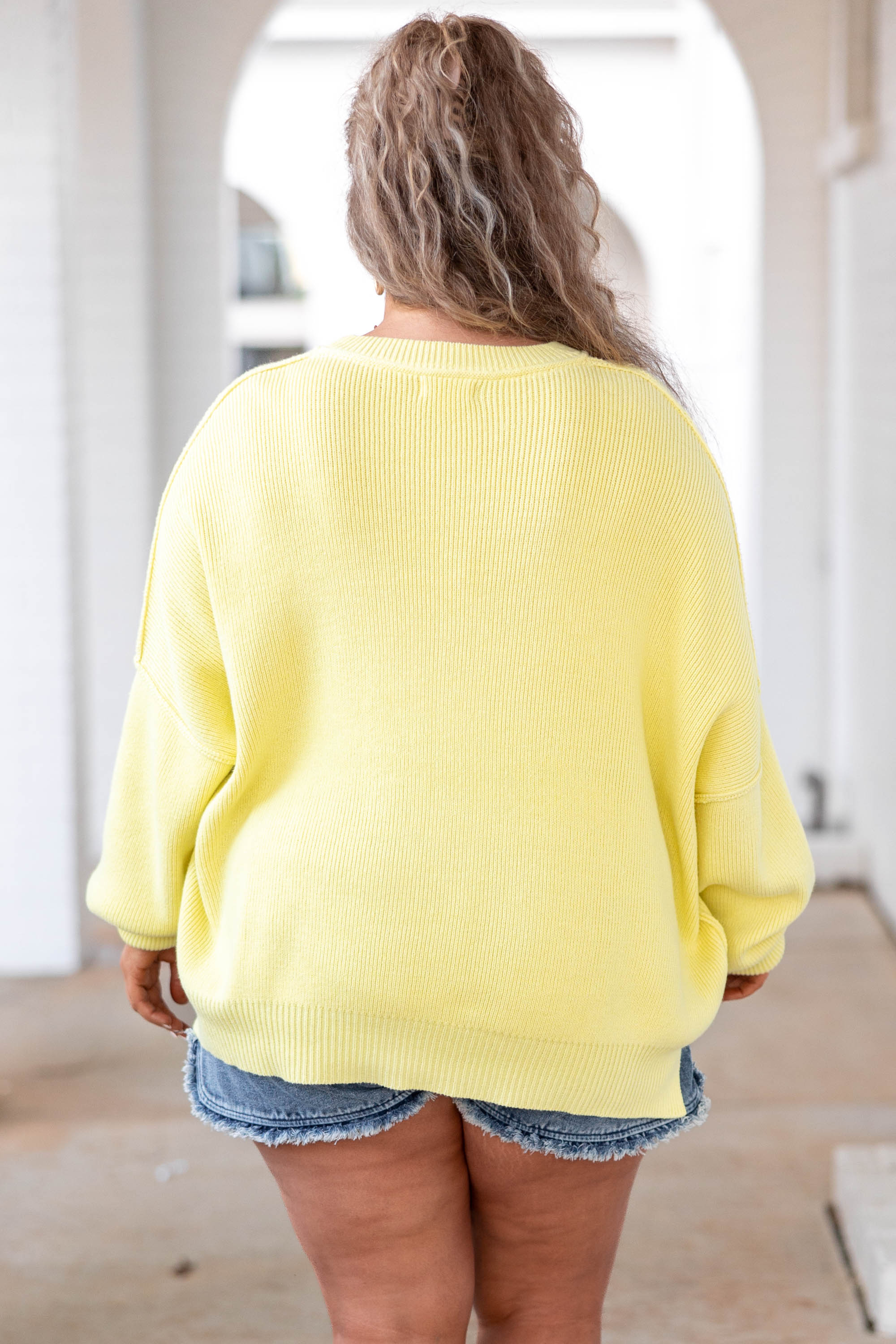 Magically Perfect Sweater, Yellow