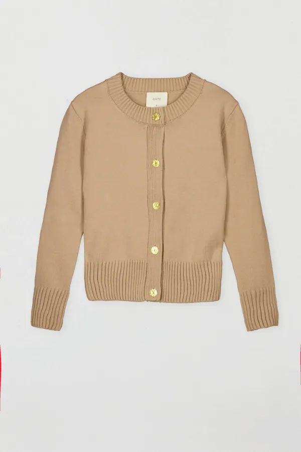 Maria Cardigan Camel