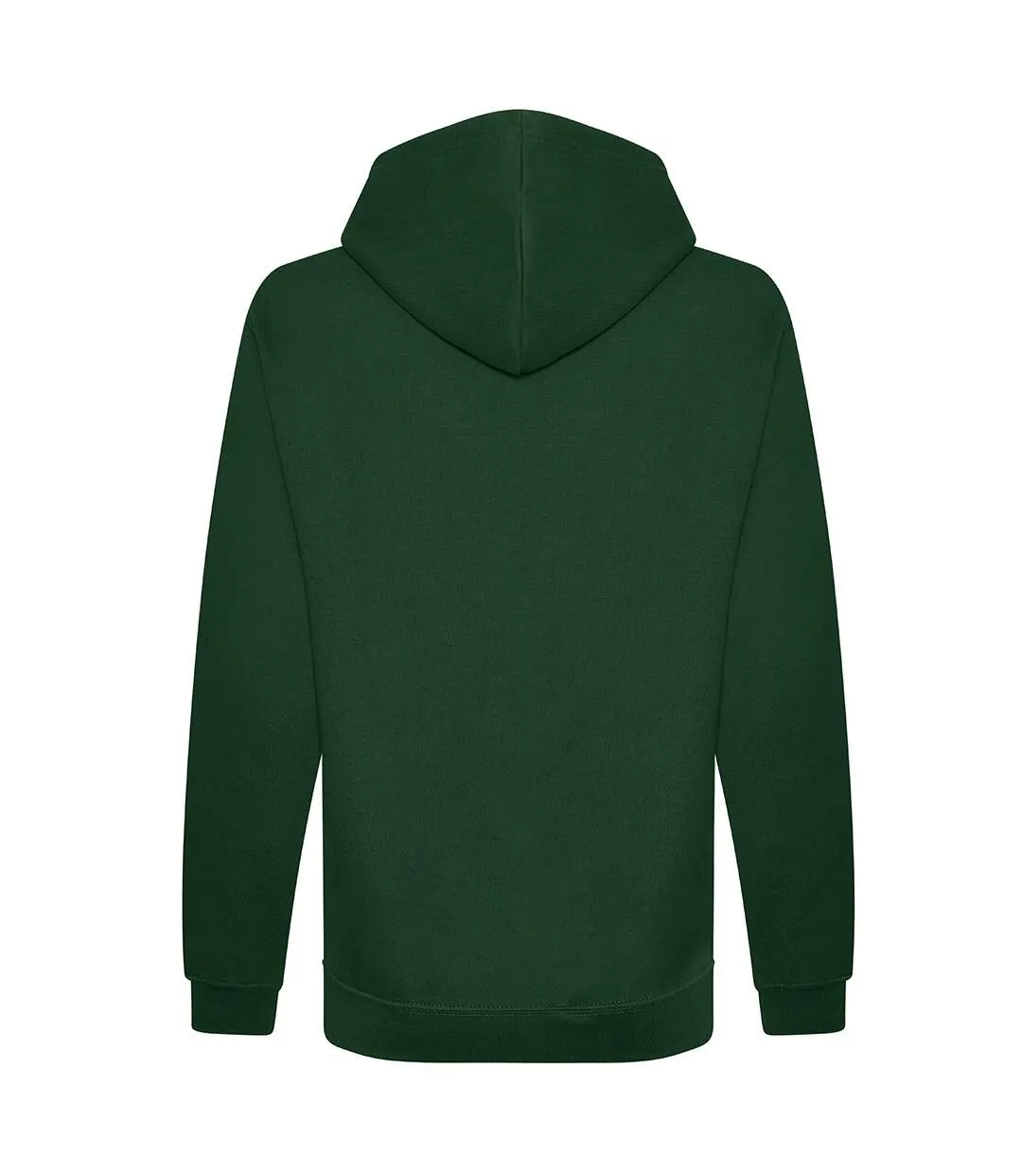 Mens organic hoodie bottle green Awdis