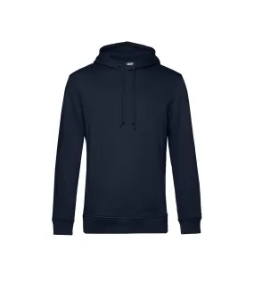 Mens organic hoodie navy B&C