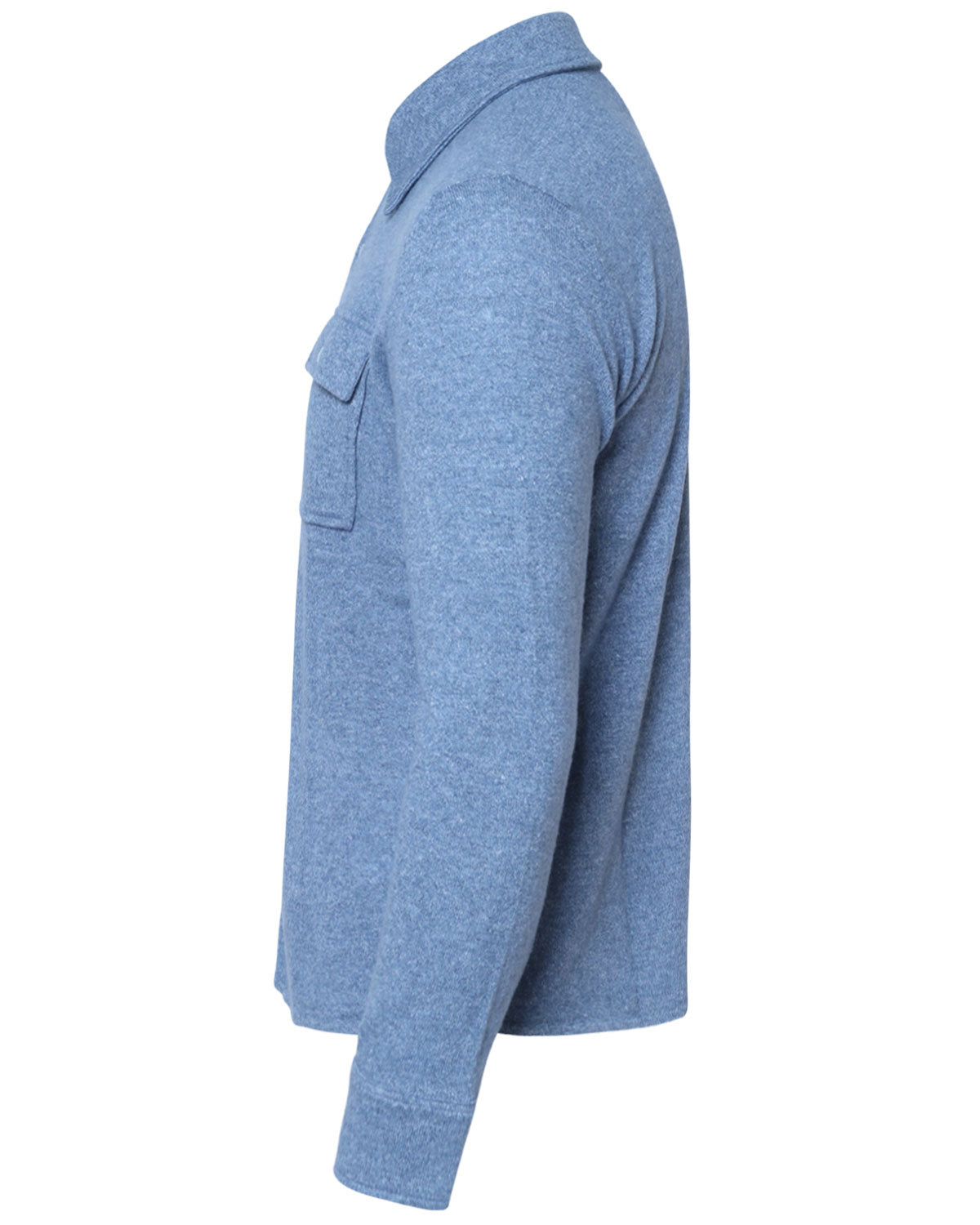 Mid Blue Cashmere Blend Overshirt