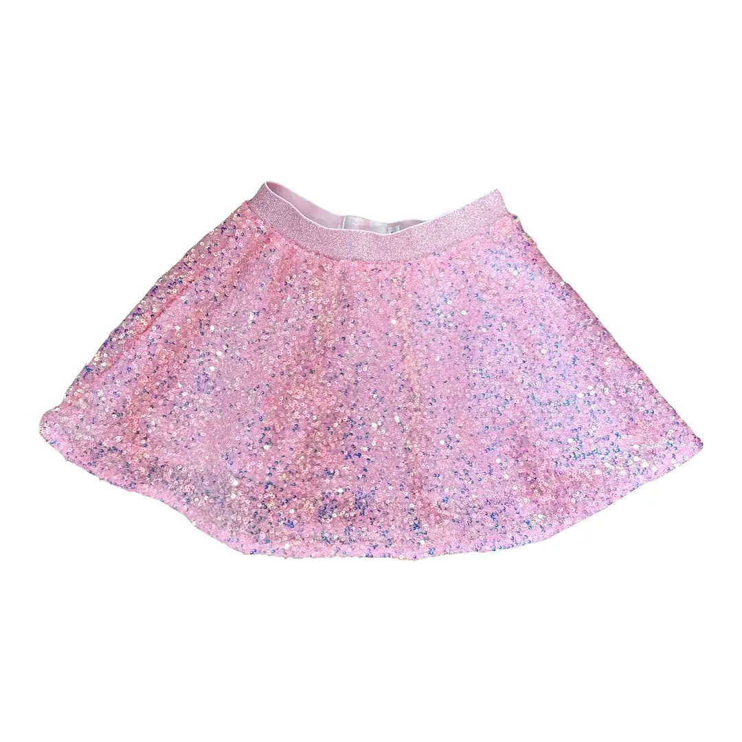 Mila & Rose Sequin Twirl Skirt - Bubblegum Pink