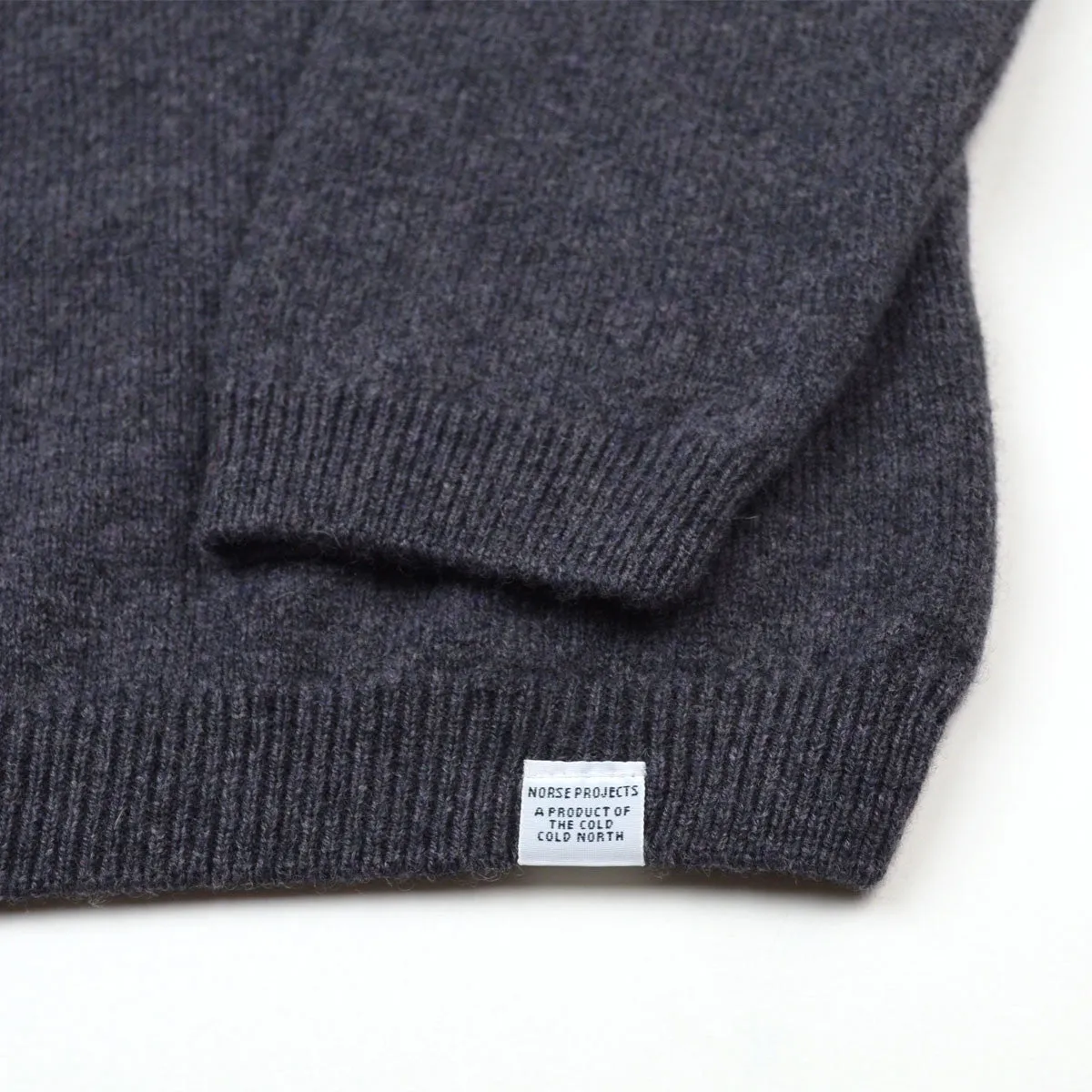 Norse Projects - Sigfred Lambswool Sweater - Grey Melange