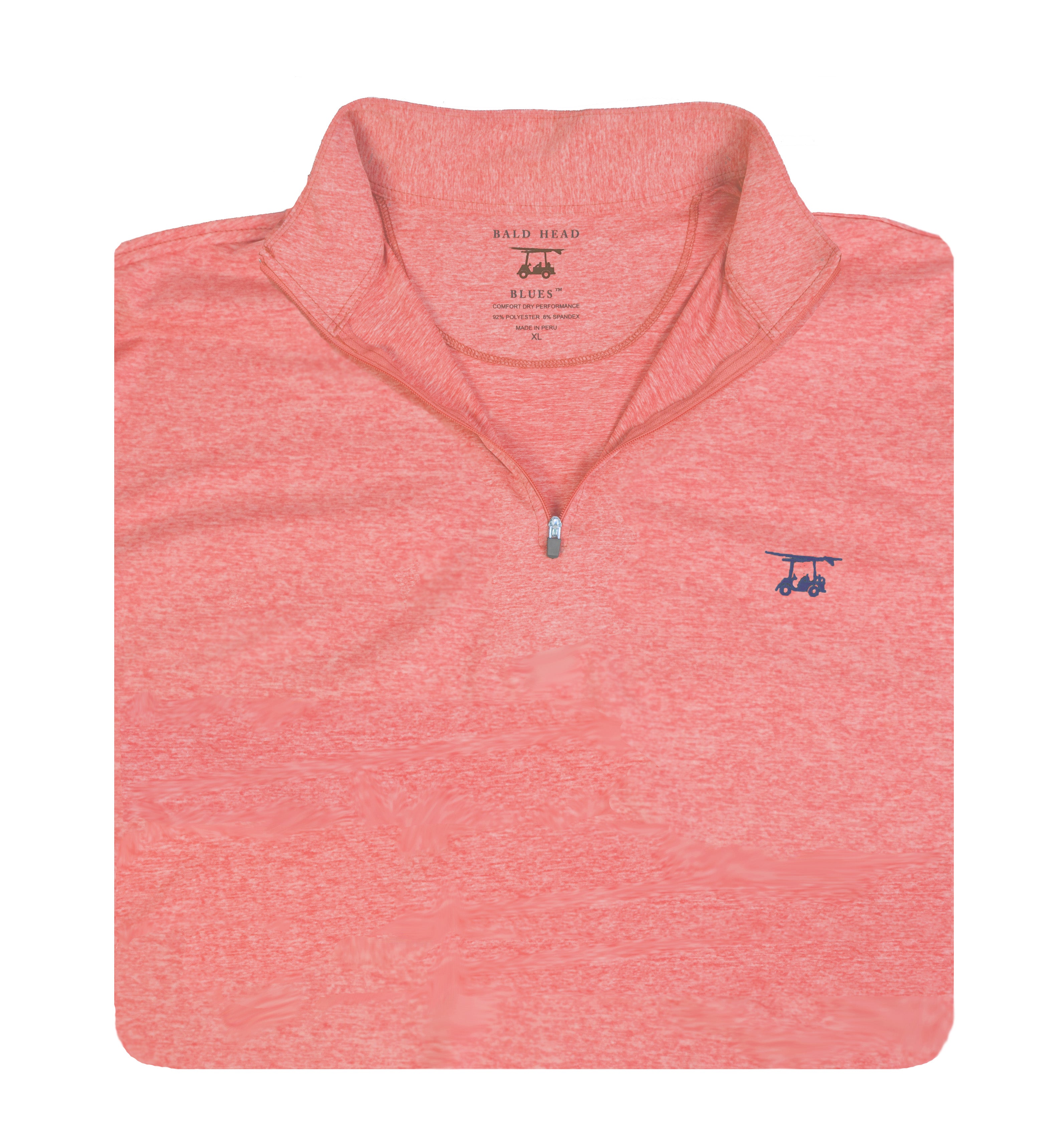 Ocean View Quarter Zip- Heather Coral