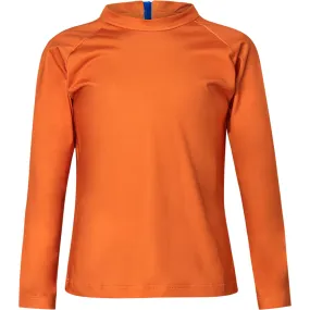 Pepita & Me High Neck Back Zipper Rashguard, Orange