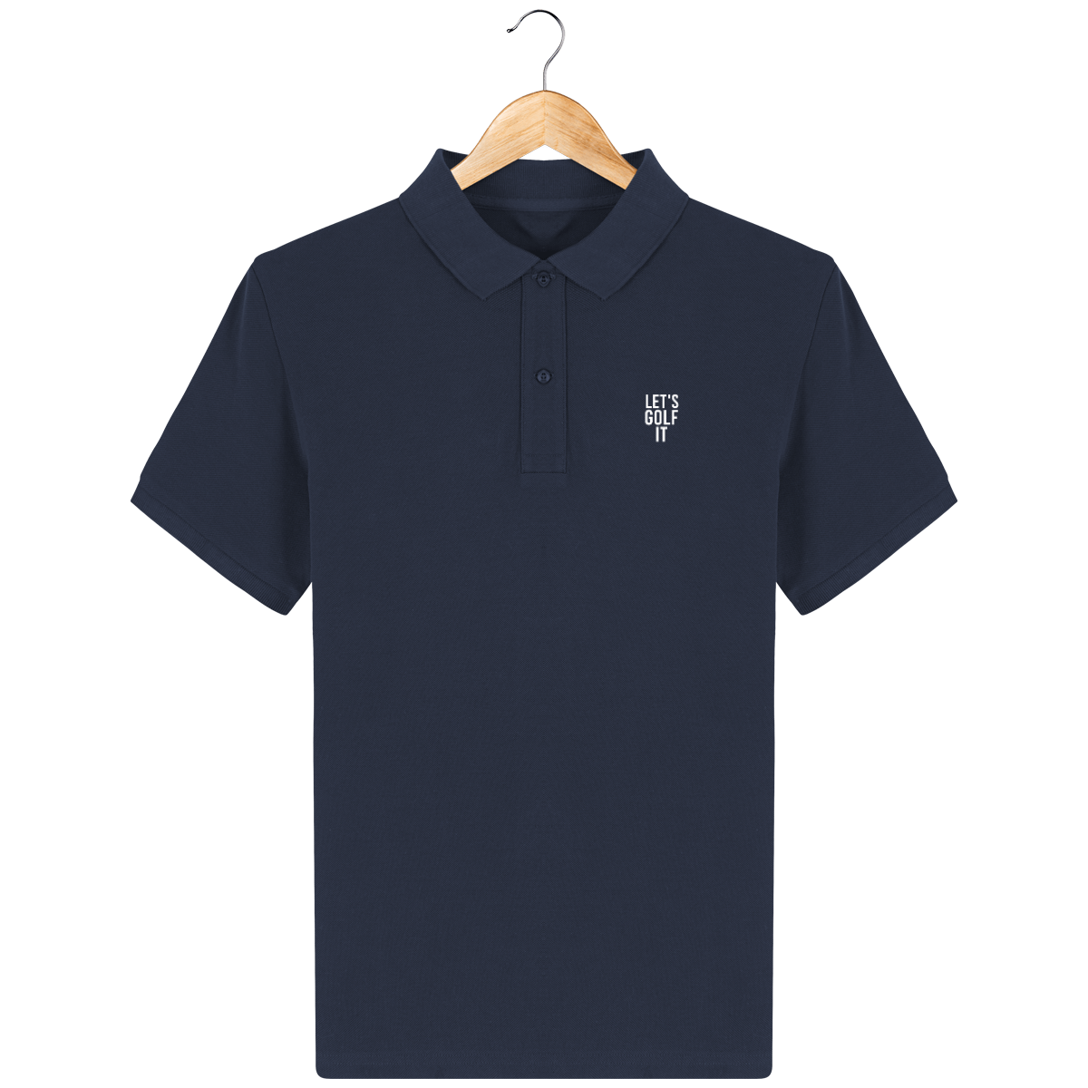 Polo en coton Bio brodé LET'S GOLF IT