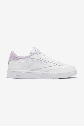 Reebok leather sneakers Club C 85 white color