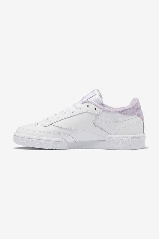 Reebok leather sneakers Club C 85 white color