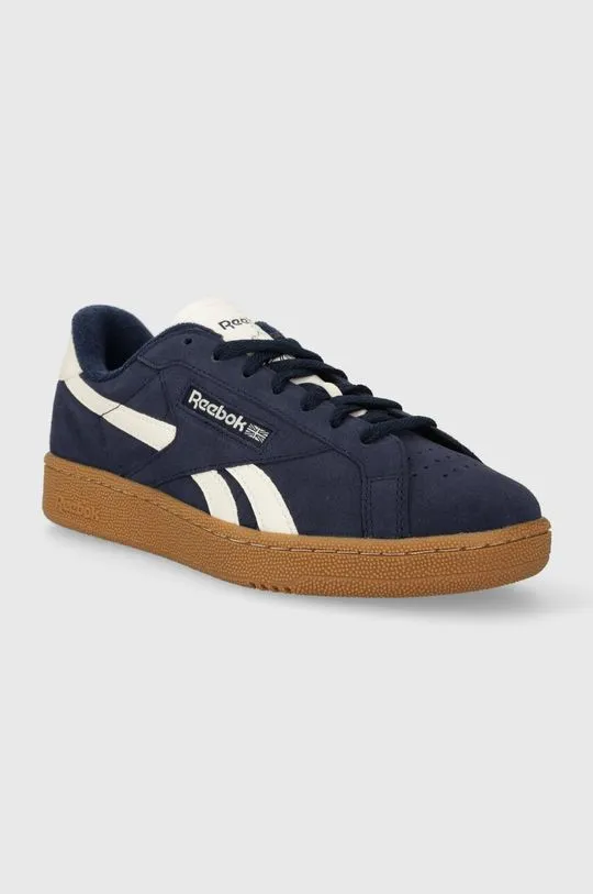 Reebok suede sneakers navy blue color