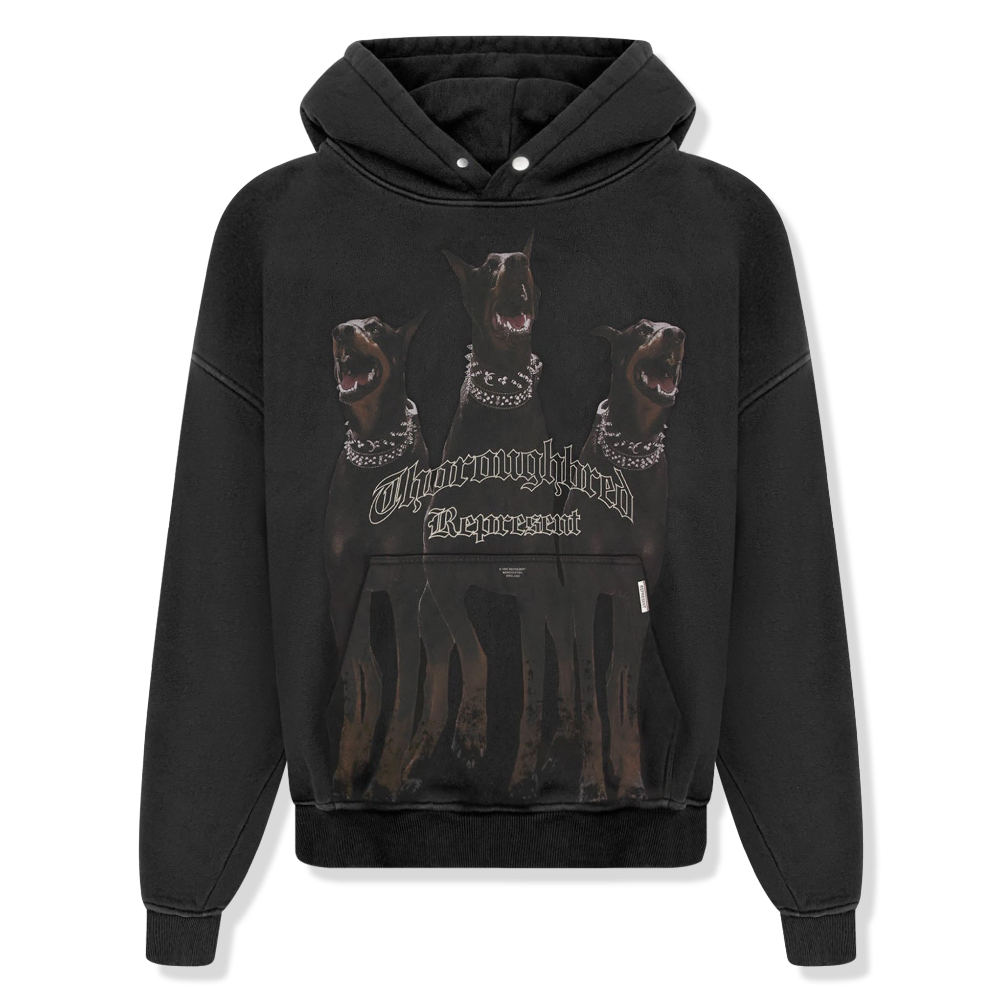 Represent Thoroughbred Vintage Black Hoodie