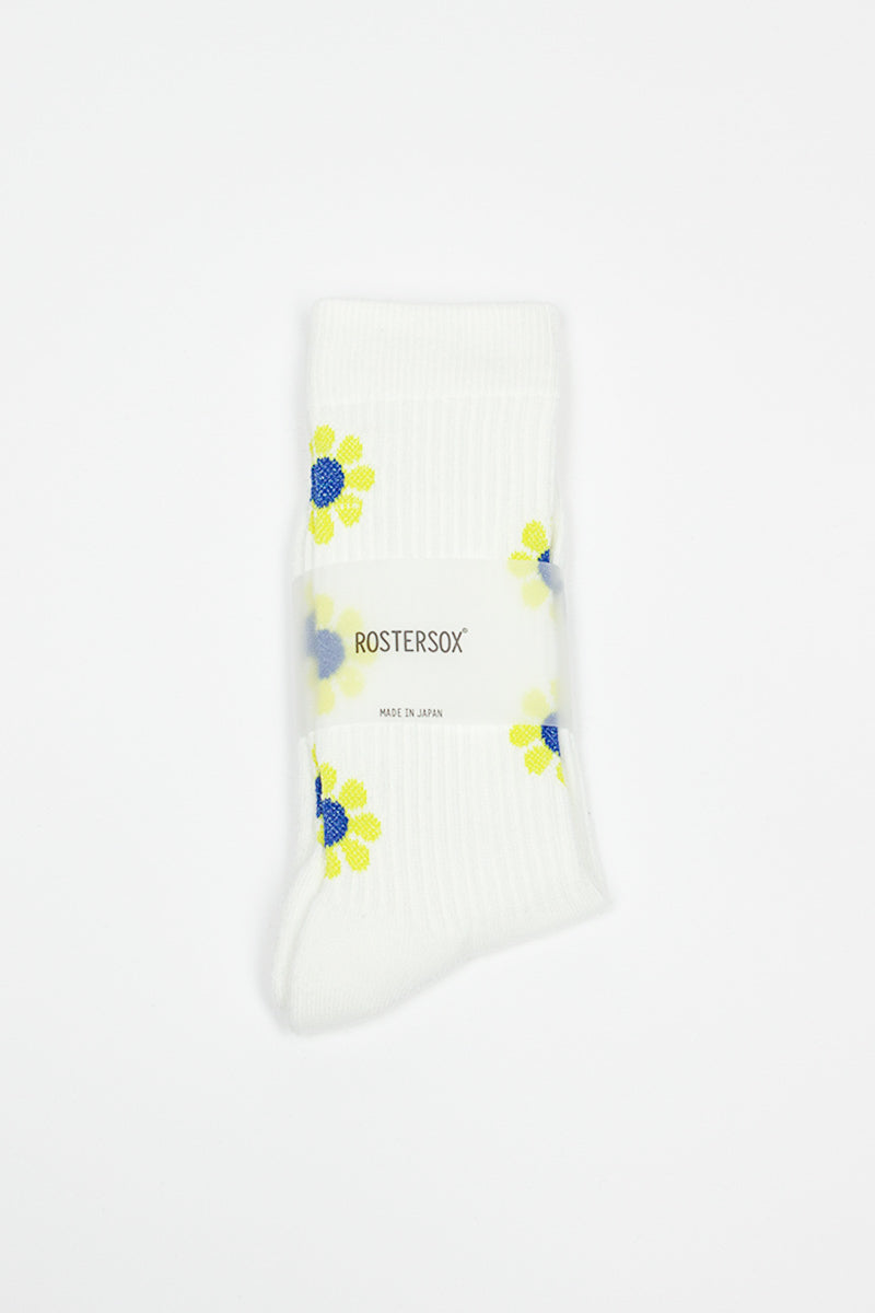 RS-195 Peace Socks White