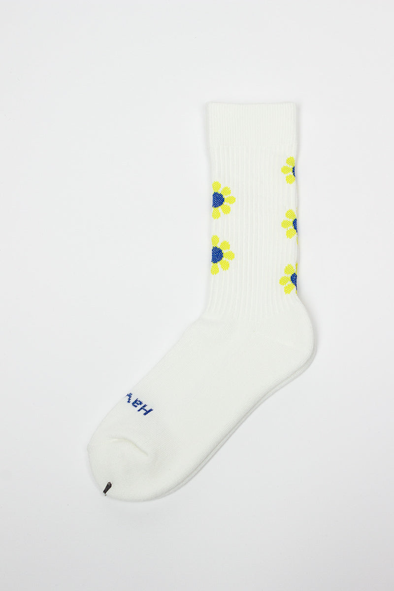 RS-195 Peace Socks White