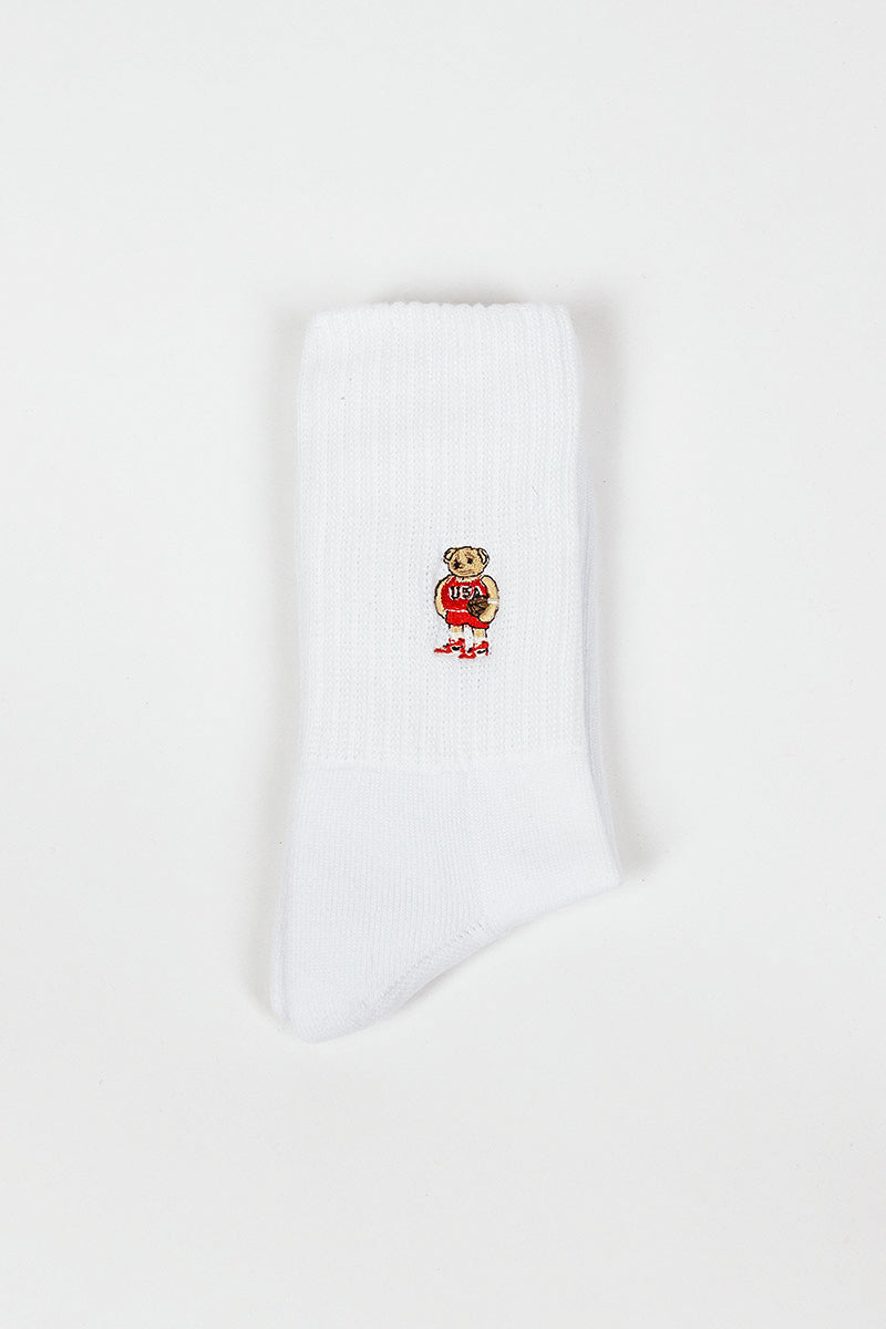 RS-198 Team Bear Socks White