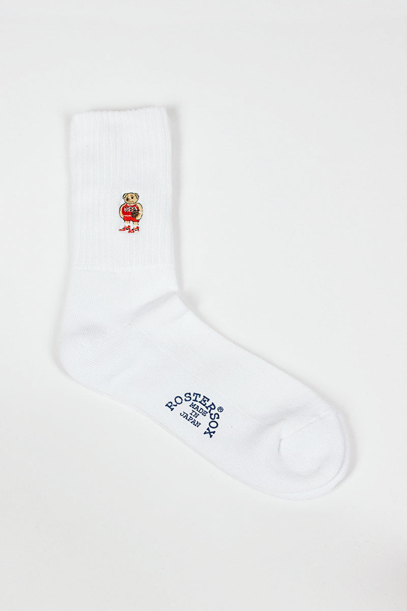 RS-198 Team Bear Socks White