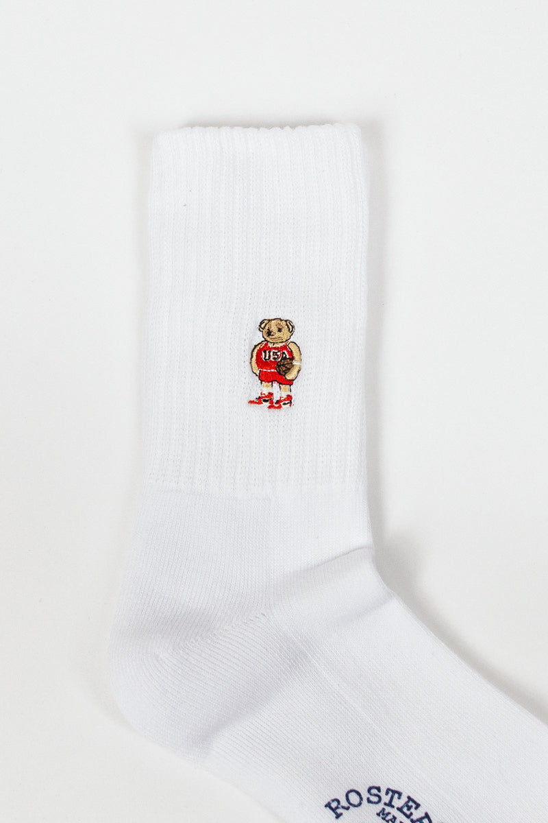 RS-198 Team Bear Socks White