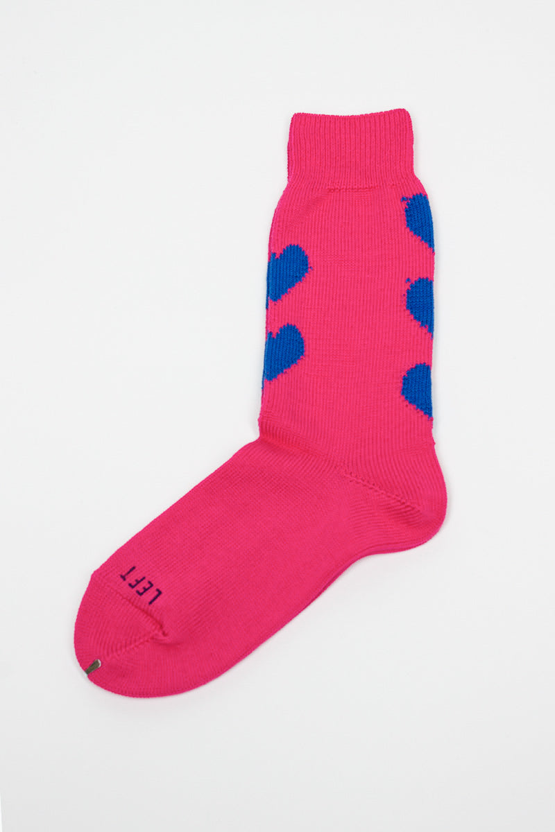 RS-63 Heart Socks Pink