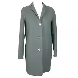 'S Max Mara Baby Blue Pure Wool Unlined Coat XS