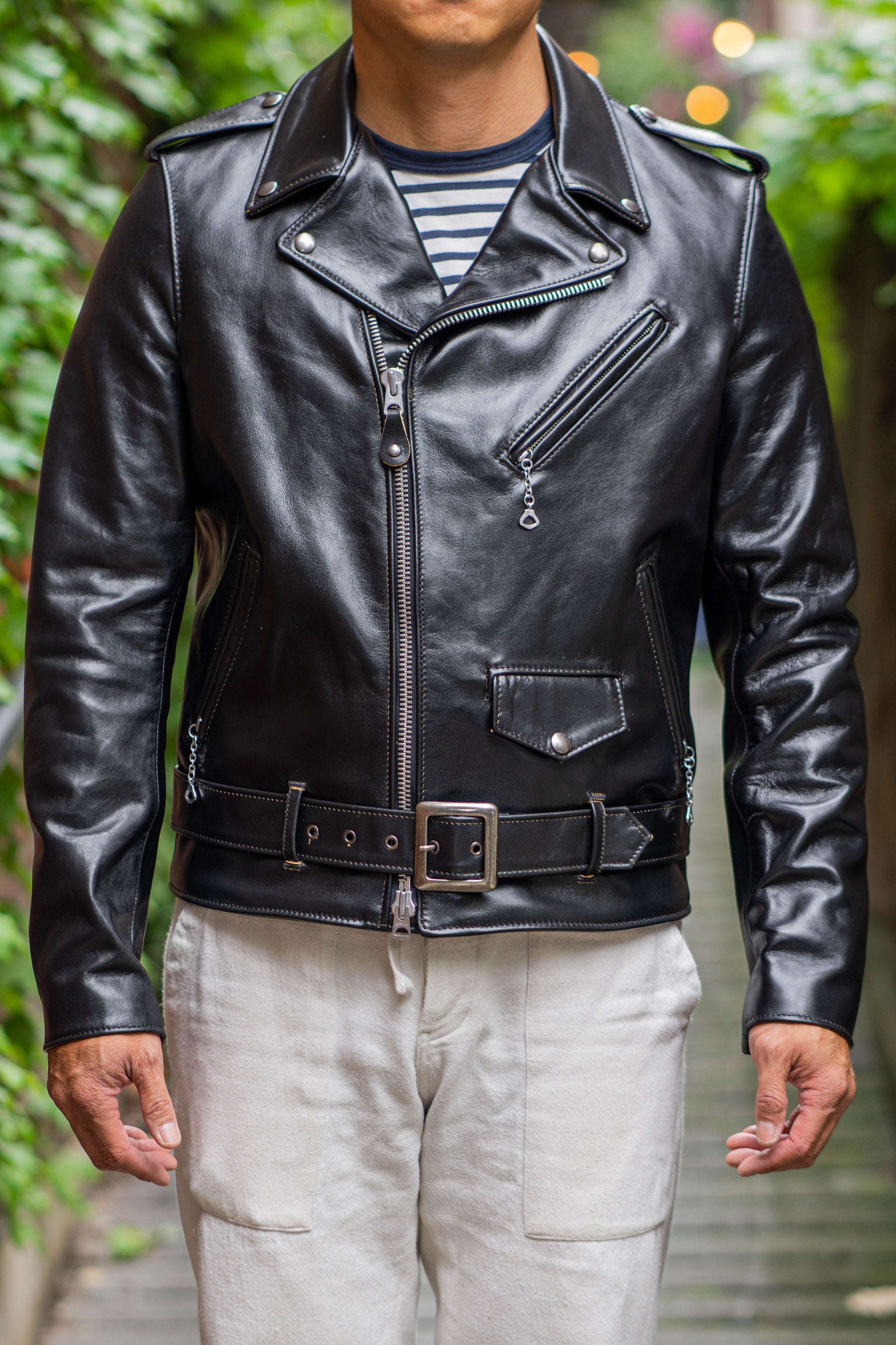 Schott NYC PER62 Perfecto Teacore Leather Motorcycle Jacket