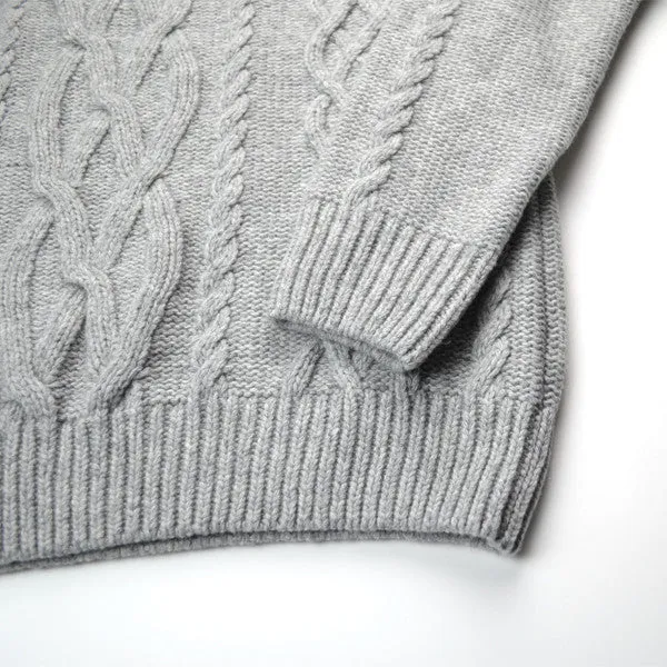 Soulland - Gaedicke Cable Knit Sweater - Grey