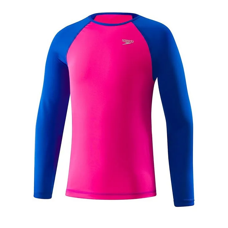 Speedo Girls Long Sleeve Rashguard